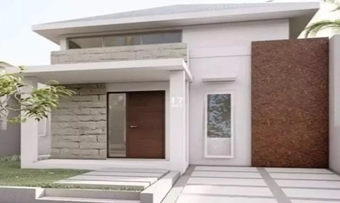 Desain Artistik Rumah Minimalis Type 21: Si Mungil Yang Artistik - Fasad Rumah dengan Tampilan Natural