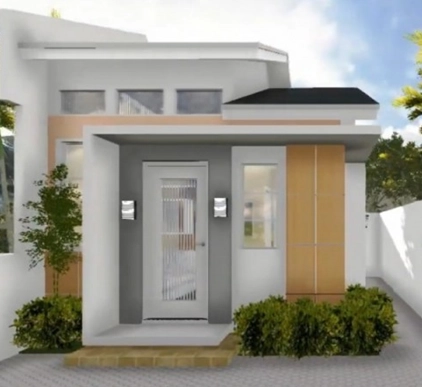 Desain Artistik Rumah Minimalis Type 21: Si Mungil Yang Artistik - Fasad RUmah Minimalis Modern