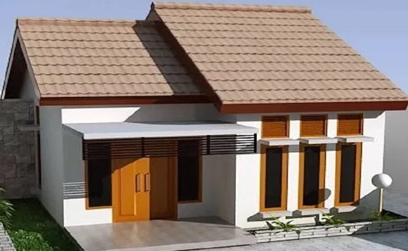 Desain Artistik Rumah Minimalis Type 21: Si Mungil Yang Artistik - Fasad Rumah Minimalis bernuansa Putih