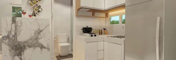 desain dapur rumah minimalis 2 lantai 