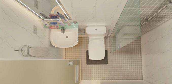 desain kamar mandi rumah minimalis 2 lantai 