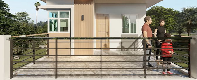 Balkon / teras lantai 2 md