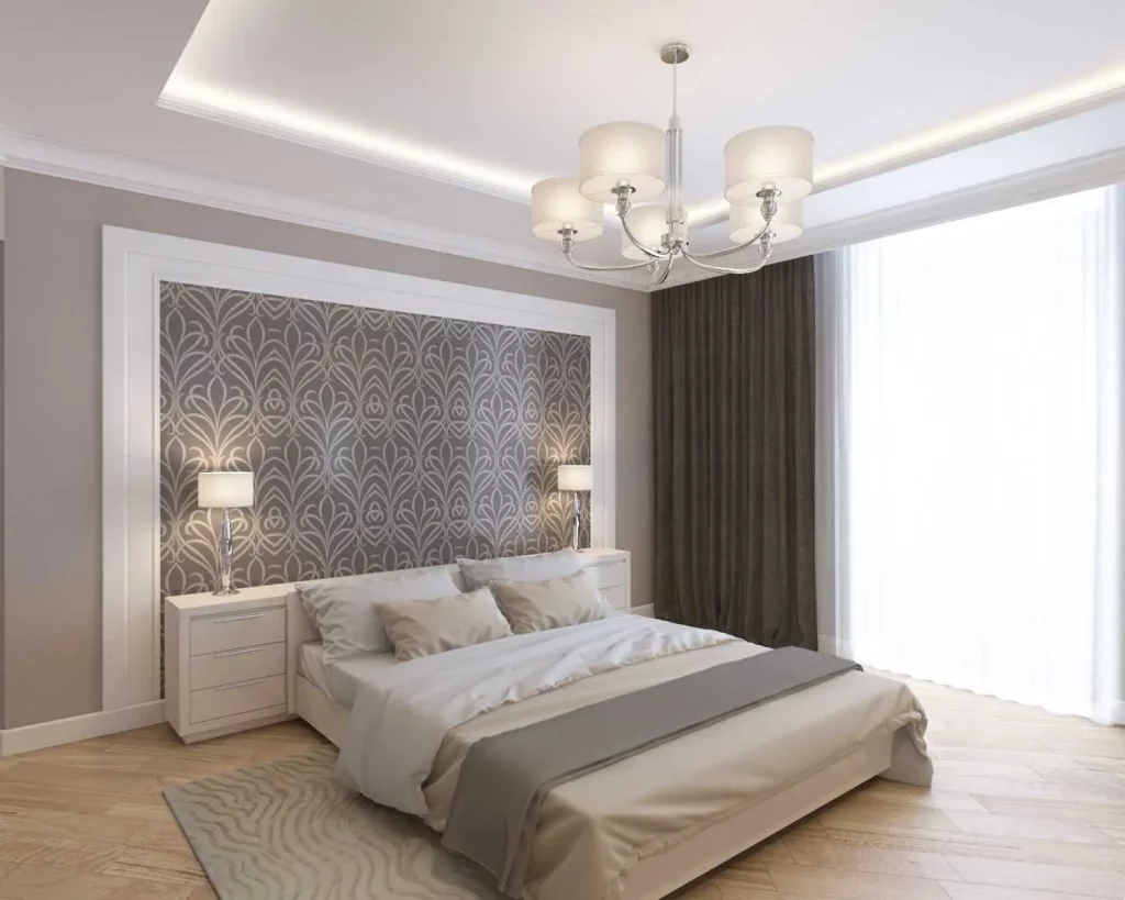 Desain interior estetik terbaik saat ini - Kamar Tidur Klasik dengan Palet Warna Netral