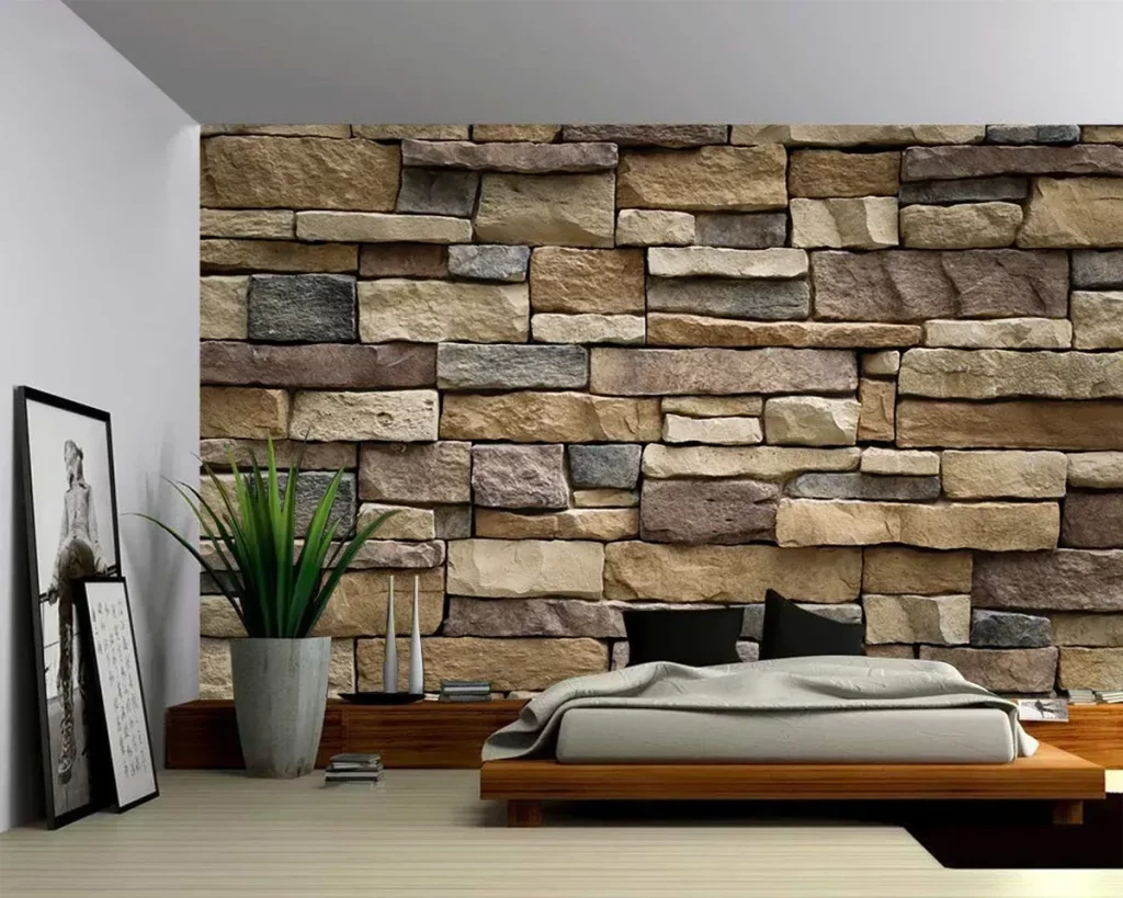 Desain interior estetik terbaik saat ini - Material Alami dari Batu