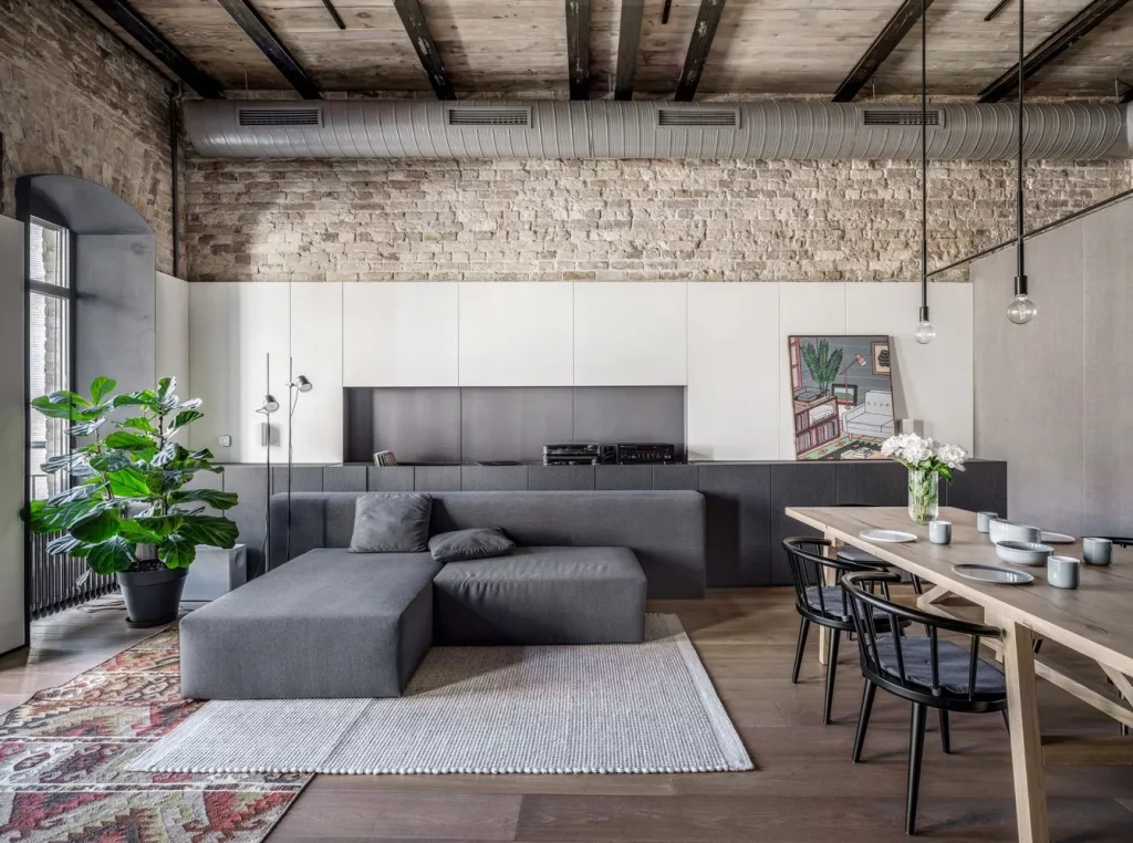 Menjelajahi dunia desain interior apartemen yang menawan - Industrial
